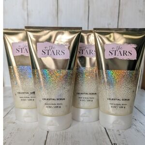 Bath & Body Works In The Stars Celestial Scrub 4 Pack New Glow Exfoliator
